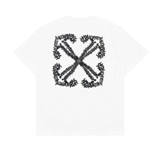 OFF-WHT T-shirt Arrows Logo Black White