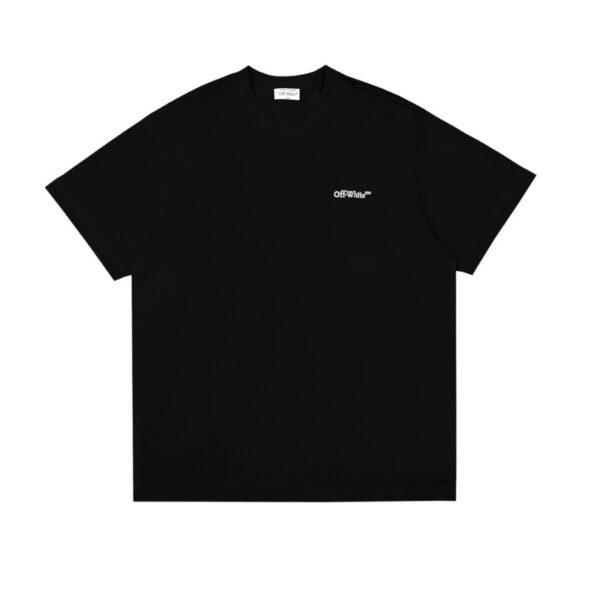 OFF-WHT T-shirt Arrows Logo Black White