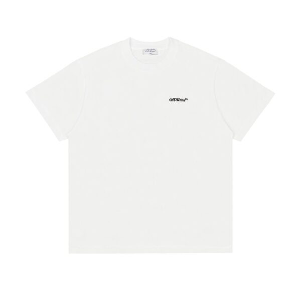 OFF-WHT T-shirt Arrows Logo Black White