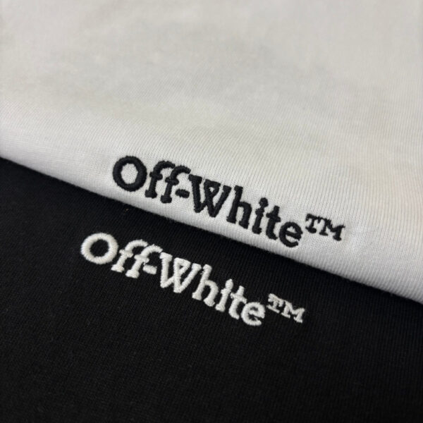 OFF-WHT T-shirt Arrows Logo Black White