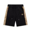GG Shorts Black Monogram Side-Pocket