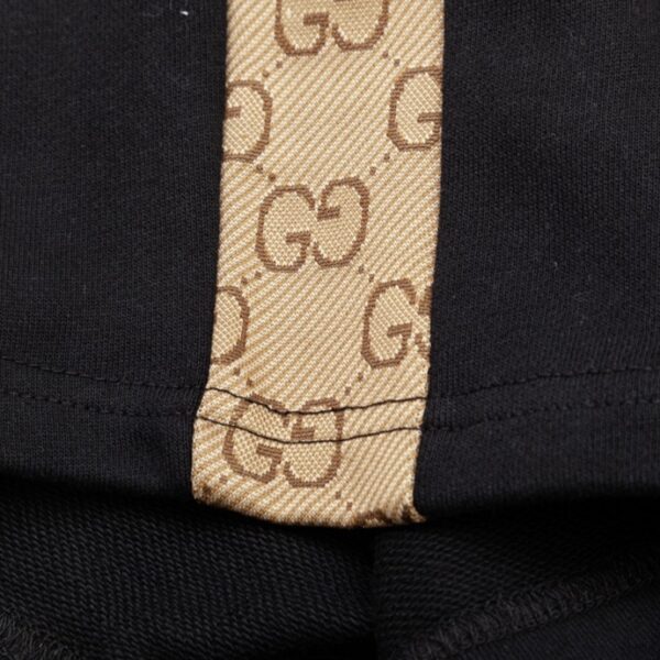 GG Shorts Black Monogram Side-Pocket