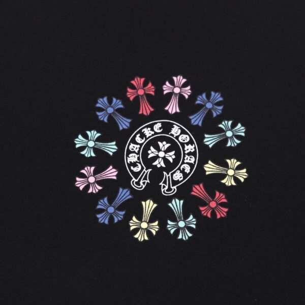 CHRM HRTS T-shirt Multicolor Cross Wreath Black