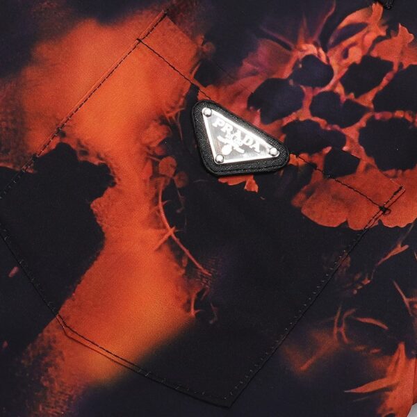 PRD Shirt Orange Black Graphic Print