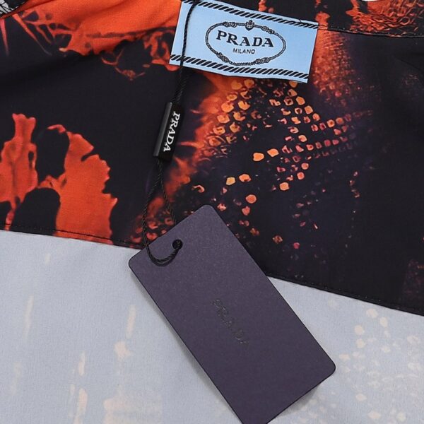 PRD Shirt Orange Black Graphic Print