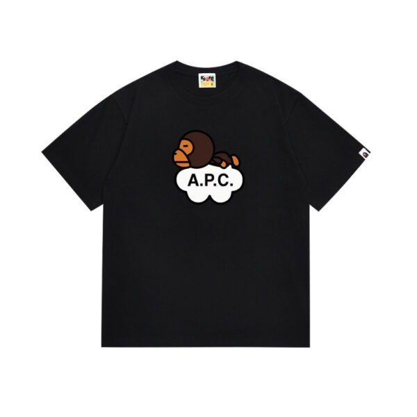 BP T-shirt Baby Milo Banana Ape Head Black