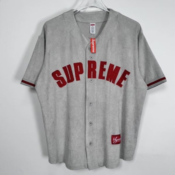 SPRM Jersey Button-Up Mesh Logo Embroidery