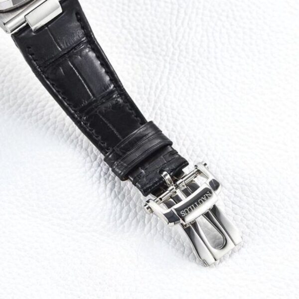 PP Nautilus Chronograph Black Leather