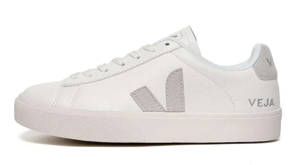 shoes-2.webp Veja Women's Campo Chromefree Leather - White Natural Suede