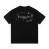 CD T-shirt Black Distressed Logo Couture