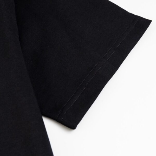 CD T-shirt Black Distressed Logo Couture