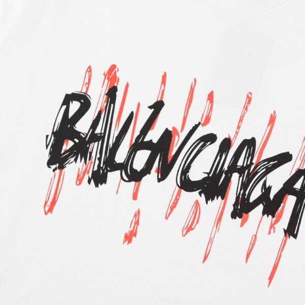 BLNCG T-shirt Graffiti Print White